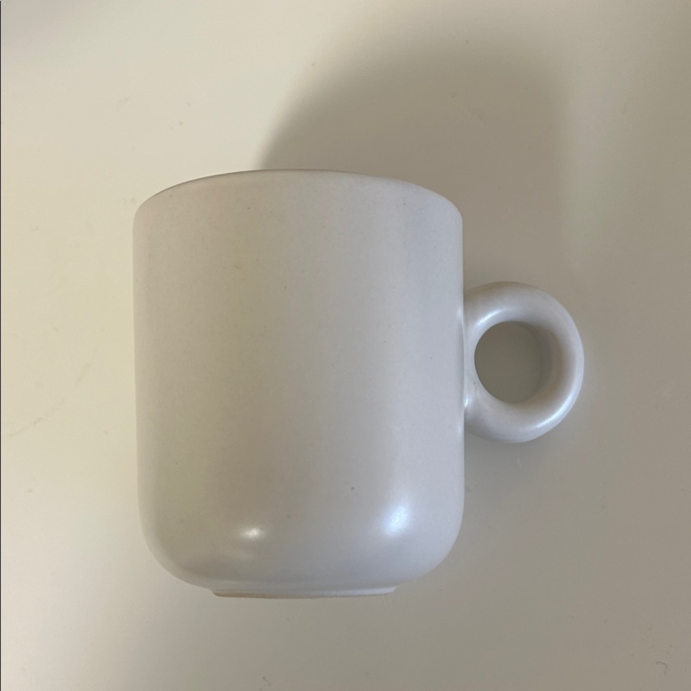 H&M home small white ceramic mug